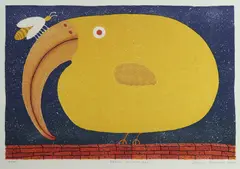 Dean Bowen, Yellow Ibis with Bee, 2002, Lithograph 21/25
