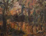 Jacques Kupfermann, River at Dusk, Oil on Canvas