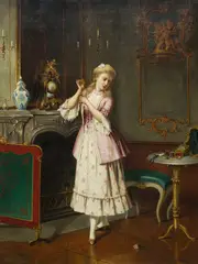 Louis Tannert, The Jewel Casket, 1877, Oil on Canvas