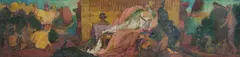 Portia Geach, The Court of Cleopatra, Oil on Canvas on Board