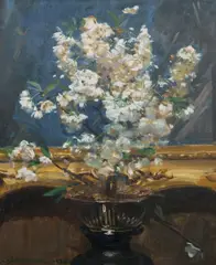 Arthur Streeton, Cherry Blossom, 1938, Oil on Canvas
