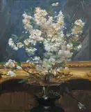 Arthur Streeton, Cherry Blossom, 1938, Oil on Canvas