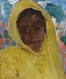 Mary Edwards, Maid of the Punjab [Simla, India], 1928, Oil on Board