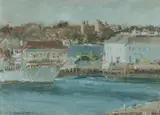 Tony Costa, View from Lady Macquarie's Chair, Oil on Canvas on Board