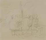 Francis Lymburner, Picnic, Pencil