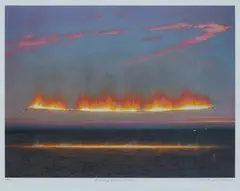 Tim Storrier, Evening Blaze Line, 2014, Digital Pigment Print 26/300