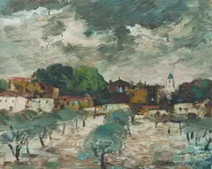George Lawrence, Orange Grove (Portugal), Oil on Board