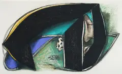 Fred Cress, Secrets 23, 1985, Pastel & Charcoal