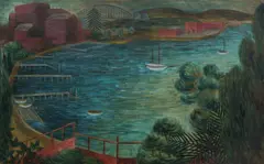 Amie Kingston, Elizabeth Bay, Sydney, Oil on Card