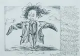 George Gittoes, The Great Coat, 1994, Pencil
