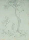 Norman Lindsay, The Glade, Pencil