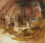 Susan Sheridan, The Opera House, 1970, Oil on Board