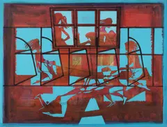 John Aland, Circle of Play, 1970, Acrylic on Board