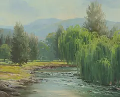 Melvin Duffy, Paterson River (North of Lostock), Oil on Canvas Board