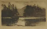 Julian Ashton, The Ferry, 1893, Etching