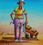 Max Mannix, The Club Champion, Oil on Canvas on Board