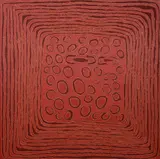 Travel Designs by Pirrimangka Napanangka, 1999, Acrylic on Linen, sold Nov 2025