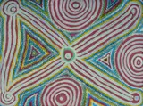 Untitled by Sarah Daniels Napanangka, Acrylic on Linen, sold Nov 2025