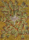 Ruby Abbott Napangardi, Untitled (Bush Food), Acrylic on Canvas