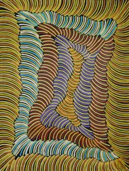 Violet Pitjara Petyarre, Mountain Devil Lizard, 2003, Acrylic on Linen