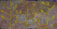 Bush Plum by Gladys Kemarre, 2005, Acrylic on Linen, offered Nov 2025