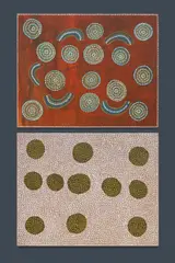 Kudditji Kngwarreye, (2), Acrylic on Canvas Board (2)