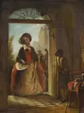 Abraham Solomon, The Arrival of Her Ladyship, c.1848, Oil on Canvas