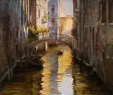 Mao Wen Biao, Venice, 1990, Oil on Canvas