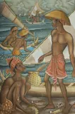 Dewa Putu Bedil, Fishermen, Ubud, Bali, Oil on Canvas
