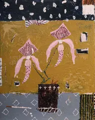 Jordy Kerwick, Irises, 2017, Acrylic on Canvas