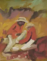 Sam Fullbrook, The Mates, 1962, Oil on Canvas on Board