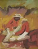 Sam Fullbrook, The Mates, 1962, Oil on Canvas on Board