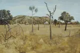 Ray Crooke, North Queensland Homestead, Oil on Board