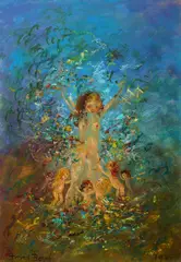 David Boyd, The Spirit of Spring, 1975, Oil on Board