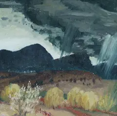 Adrian Feint, Storm II, Oil on Ply