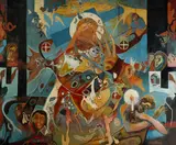 Reinis Zusters, Entombment,' circa late 90s, Oil on Canvas