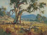 Andris Jansons, Dry Season in the Flinders Ranges, SA, 1975, Oil on Canvas Board
