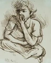 Study, Bali by Donald Friend, Pen & Ink, sold Oct 2025