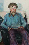 Owen Gower Lade, Michael, Oil on Masonite