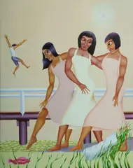 Jonathan Campbell, The Discovery of Moses by Pharaoh's Daughter, 2002, Acrylic on Board