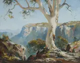 Robert Johnson, Capertee Mountains, 1959, Oil on Canvas