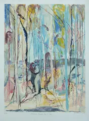 Arthur Boyd, Shoalhaven Riverbank Trees I, 1996, Colour Lithograph 63/70