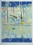 Arthur Boyd, Green Parrot Over Shoalhaven, Colour Lithograph 13/70