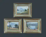Leonard Long, (3), Oil on Board (3)