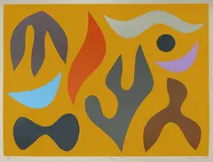 Mustard Tree by John Coburn, 1975, S/Print 25/40, sold Oct 2025