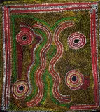 Paddy Sims Tjapaltjarri, Wati Jukurrpa, 1996, Acrylic on Linen