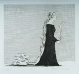David Hockney, The Older Rapunzel (Six Fairy Tales from the Brothers Grimm), 1969/70, DH PP watermark to paper