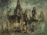 Kwang Choo Keng, Angkor Wat, 1964, Oil on Canvas