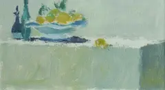 Adrian Feint, Study for Still Life with Lemons and Bottles, c.1961, Oil