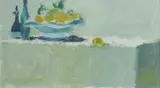 Adrian Feint, Study for Still Life with Lemons and Bottles